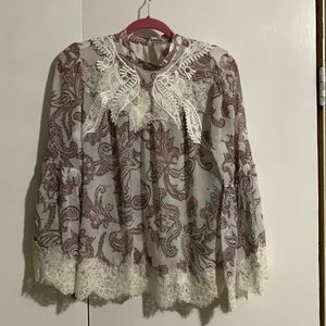 Beautiful blouse with lace